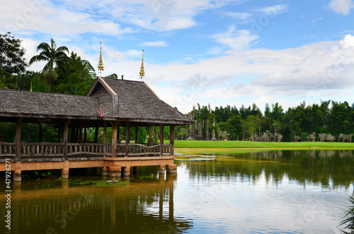 Photo: pavilion at lake, thailand pavilion at lake, thailand