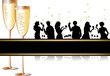Vector: New Year gold and black New Year gold and black