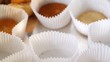 Cakes in paper gradually disappear from tray