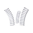 Three metal spirals