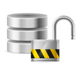 Open padlock
