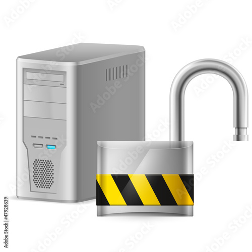 Vector: Open padlock Open padlock