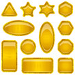 Set gold buttons