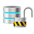 Open padlock