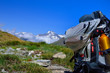randonnée dans les alpes,sac à dos,vacances