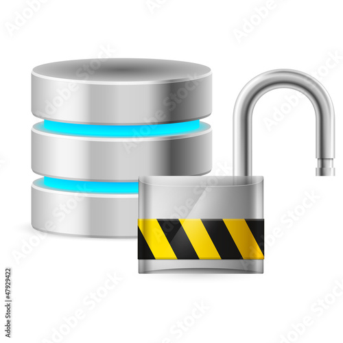 Vector: Open padlock Open padlock