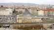 Video: Railway lies near to apartment houses and road where cars go Railway lies near to apartment houses and road where cars go