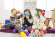 Kids playing in the room