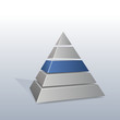 Pyramide mit 5 Säulen