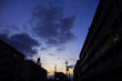 団地と夜空