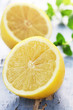 Lemons on Blue
