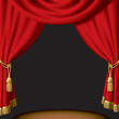 Red curtain