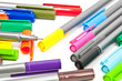 Pens on White Background