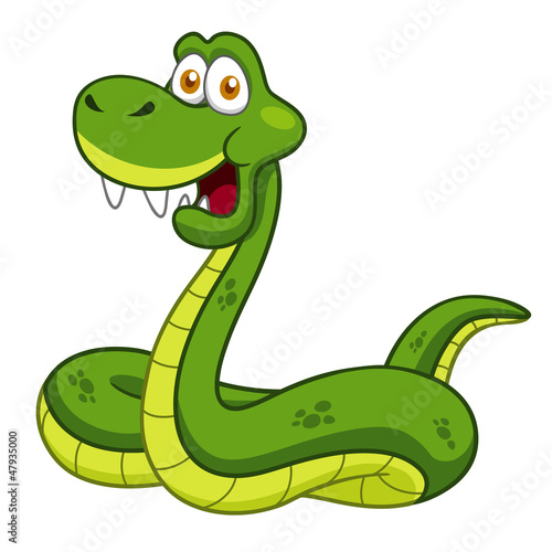 Vector: Illustration of Cartoon Snake Illustration of Cartoon Snake