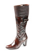 Brown high boot