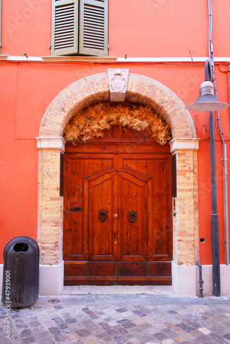 Photo: Italy, Ravenna, old medieval door Italy, Ravenna, old medieval door