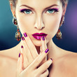 purple makeup