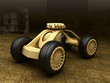 Illustration: Military droid car with heavy gun Military droid car with heavy gun
