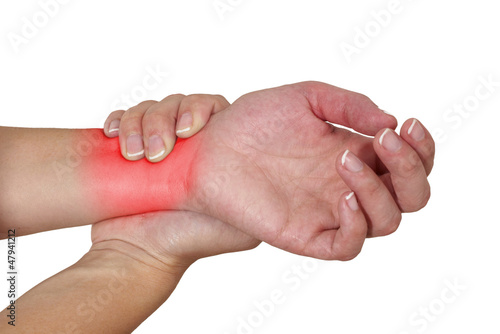 Photo: Acute pain in a woman Wrist. Acute pain in a woman Wrist.