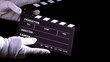 Video: Clapperboard, clapper, 2 clips sequence Clapperboard, clapper, 2 clips sequence