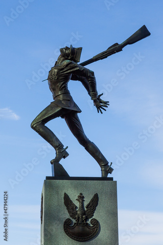 Photo: Katyn massacre memorial in Jersey City at Hudson River front Katyn massacre memorial in Jersey City at Hudson River front