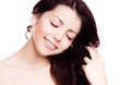 beautiful brunette woman