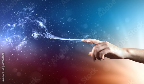 Photo: magical hands conceptual image magical hands conceptual image