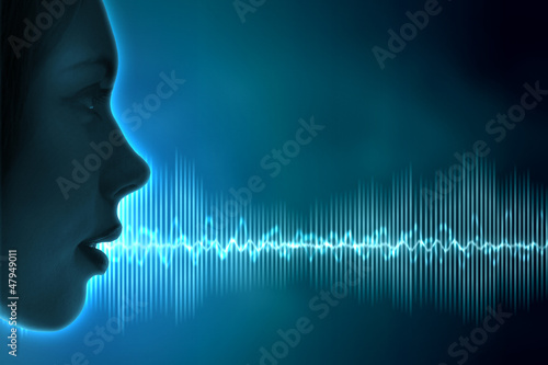 Illustration: Sound wave illustration Sound wave illustration