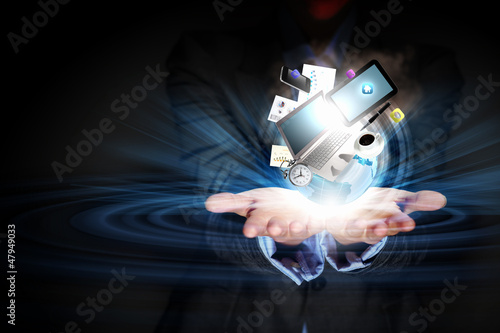 Photo: Modern wireless technology and social media Modern wireless technology and social media