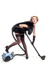 Photo: Girl with vacuum cleaner Girl with vacuum cleaner