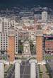 Türme, Brunnen, Placa Espana, Barcelona, Spanien