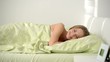 young beautiful girl on bed
