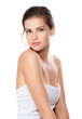 young woman with healthy clean skin on a face
