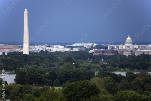 Photo: The US Capitol and Washington Monument The US Capitol and Washington Monument