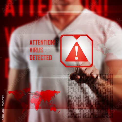 Photo: Virus alert Virus alert