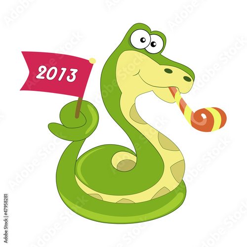 Vector: Snake symbol of 2013 year. Vector. Snake symbol of 2013 year. Vector.
