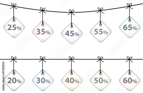 Vector: Sale tags Sale tags