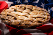 Homemade American Tradition Baked Apple Pie
