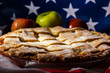 Homemade American Tradition Baked Apple Pie