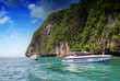 Photo: PHI PHI ISLAND, THAILAND - AUG 5: Tourists enjoy the wonderful b PHI PHI ISLAND, THAILAND - AUG 5: Tourists enjoy the wonderful b