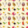 seamless bird pattern