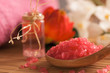 Spa background with bath salts