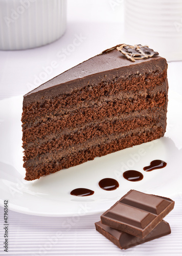 Photo: cream chocolate cake sweet food dessert cream chocolate cake sweet food dessert