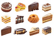 cream chocolate fruit cake sweet food dessert