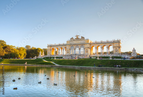 Photo: Gloriette Schonbrunn in Vienna at sunset Gloriette Schonbrunn in Vienna at sunset