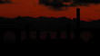 Italia Pompei Naples sunset