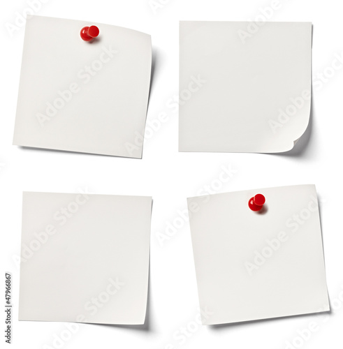 Photo: white note paper office business white note paper office business