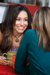 Joyful Pretty Lady with Friend