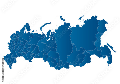 Vector: Vector map of the Russian Federation Vector map of the Russian Federation