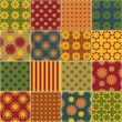 Vector: patchwork background with different patterns patchwork background with different patterns